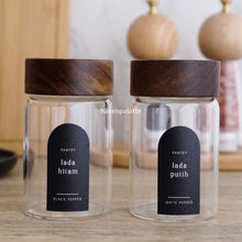 Load image into Gallery viewer, Custom Pantry Labels BLACK (3x6)