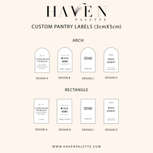 Load image into Gallery viewer, Custom Pantry Labels ARCH (3x5)