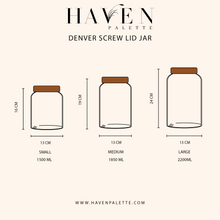 Load image into Gallery viewer, Denver Screw Lid Jar Storage