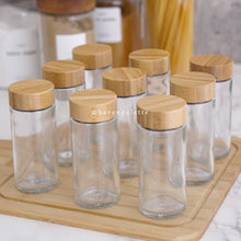 Load image into Gallery viewer, Mini bamboo Spice Jar with shaker lid
