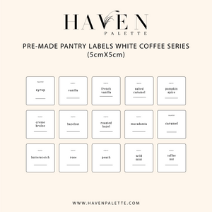 Pantry Labels (COFFEE SERIES)