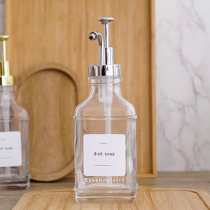 Manhattan glass bottle pump dispenser