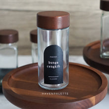 Load image into Gallery viewer, Mini bamboo Spice Jar with shaker lid
