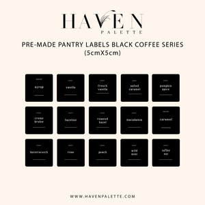 Pantry Labels (COFFEE SERIES)