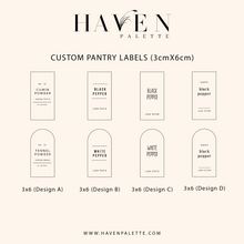 Load image into Gallery viewer, Custom Pantry Labels ARCH (3x6)
