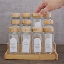 Load image into Gallery viewer, Mini bamboo Spice Jar with shaker lid
