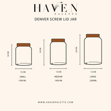 Load image into Gallery viewer, Denver Screw Lid Jar Storage
