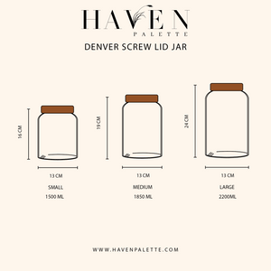 Denver Screw Lid Jar Storage