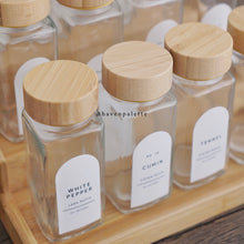 Load image into Gallery viewer, Mini bamboo Spice Jar with shaker lid
