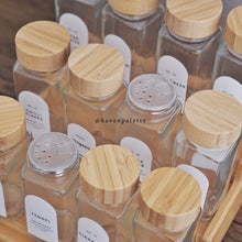 Load image into Gallery viewer, Mini bamboo Spice Jar with shaker lid
